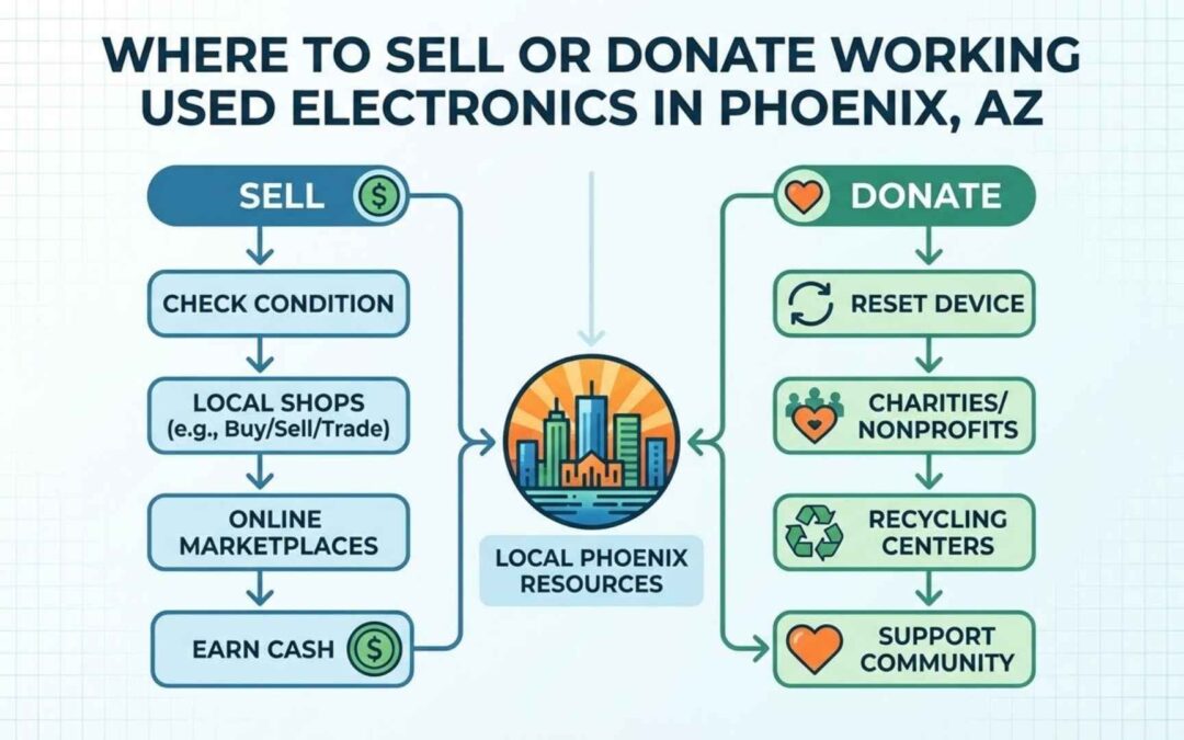 Where to Sell or Donate Working Used Electronics in Phoenix, AZ